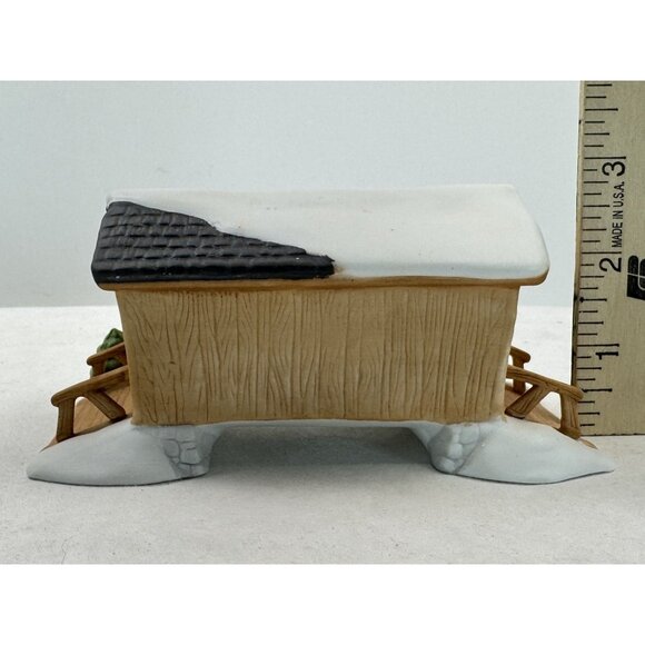 Vintage Department 56 Heritage Village Covered Wooden Bridge 5" Porcelain 6531-5 - Picture 7 of 15